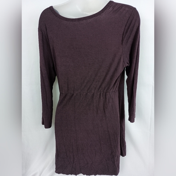 2/$30 DREAMSACKS Elegant Deep V-Neck Purple Wrap Dress (#1,350) - Picture 6 of 8
